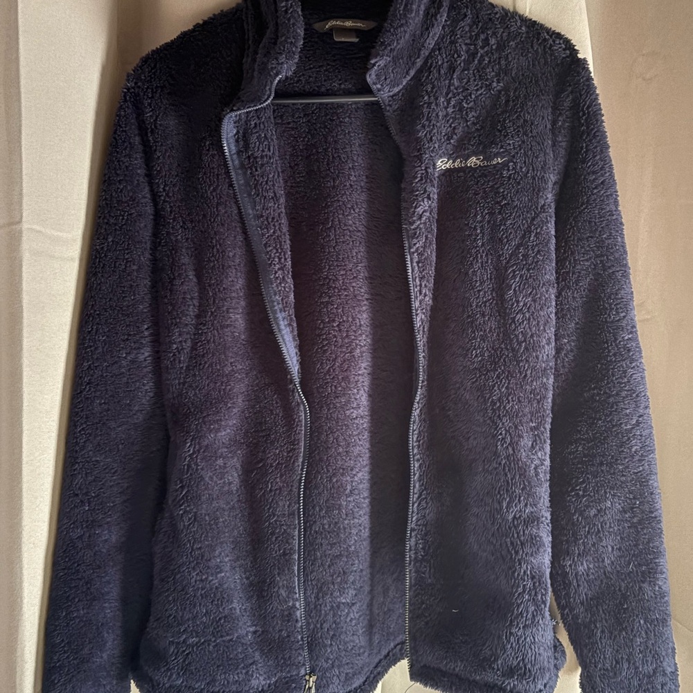 Eddie Bauer Deep Purple Fleece Jacket